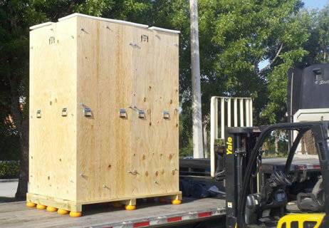 tall cargo shipping crate
